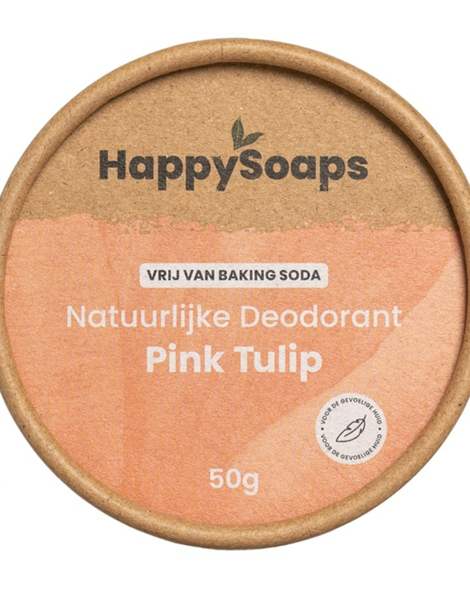 HappySoaps Deodorant Pink Tulip voor de gevoelige huid 50gr - HappySoaps