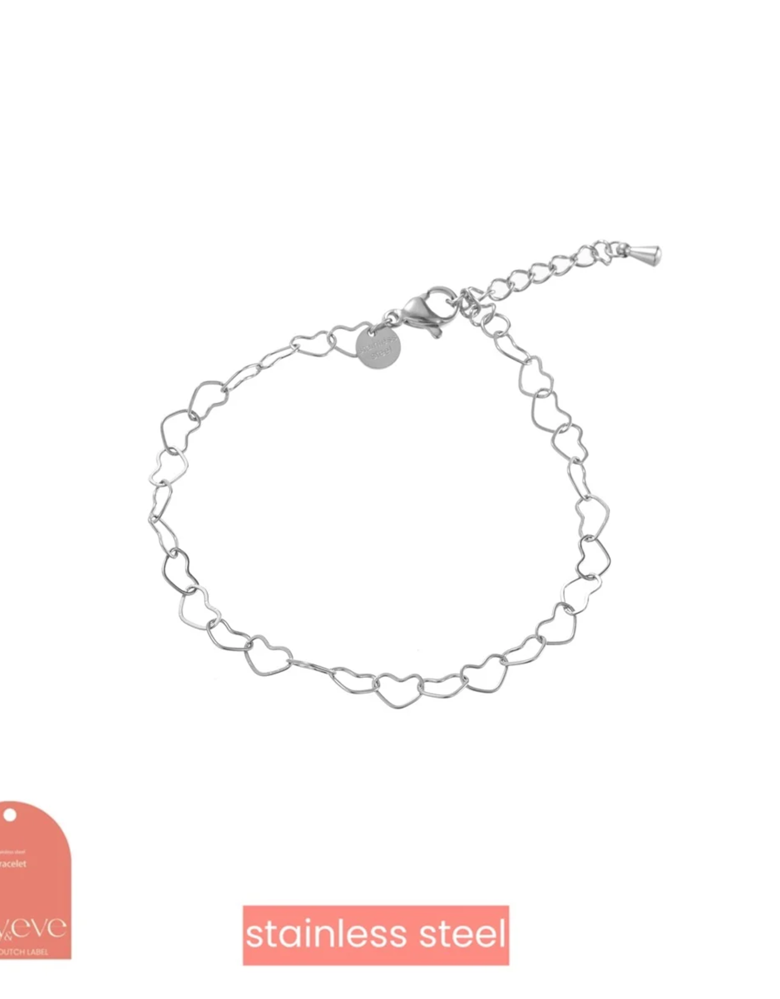 Day & Eve by Go Dutch Label Armband (B3892-1) zilver - Day & Eve by Go Dutch Label