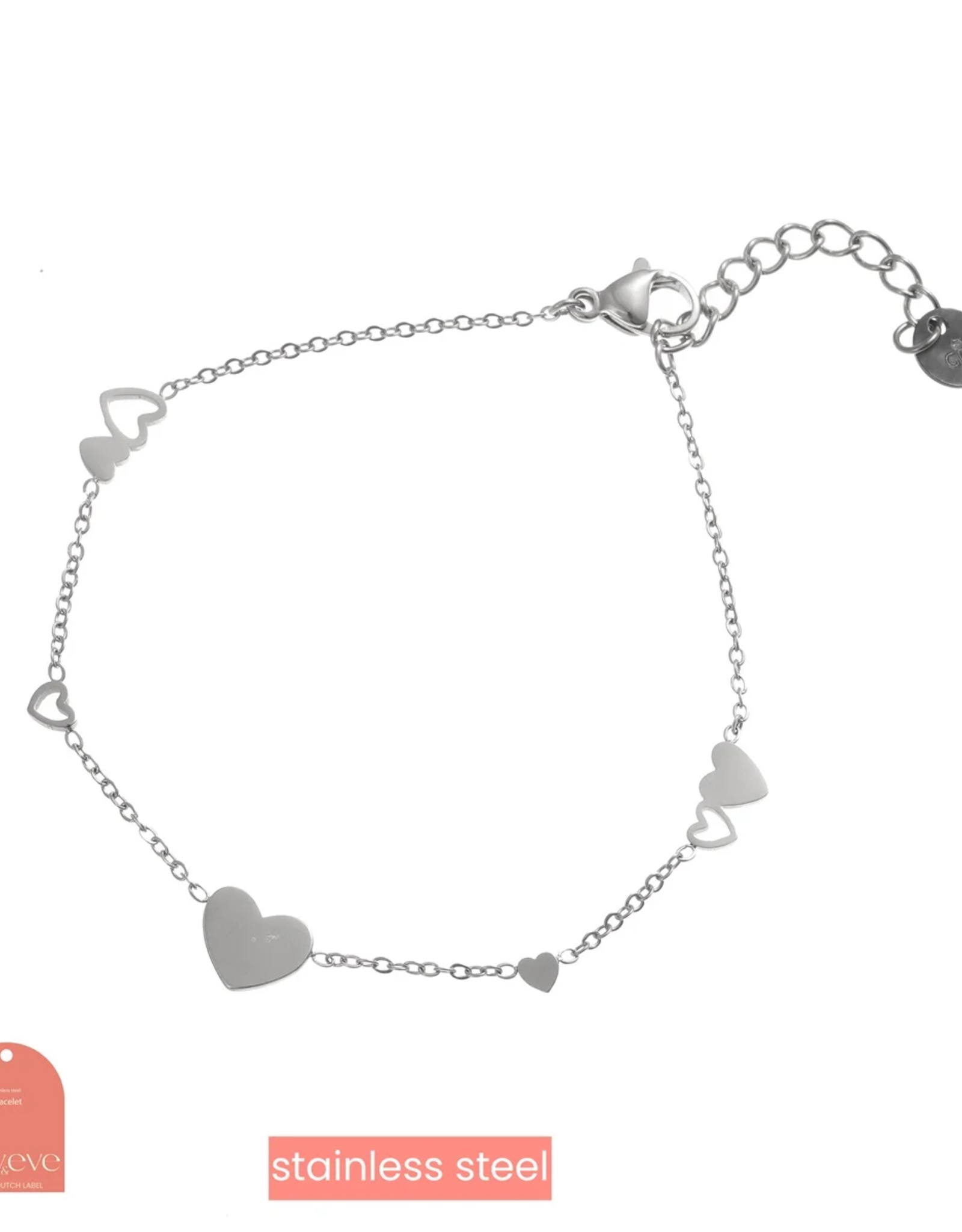 Day & Eve by Go Dutch Label Armband (B2227-1) zilver - Day & Eve by Go Dutch Label