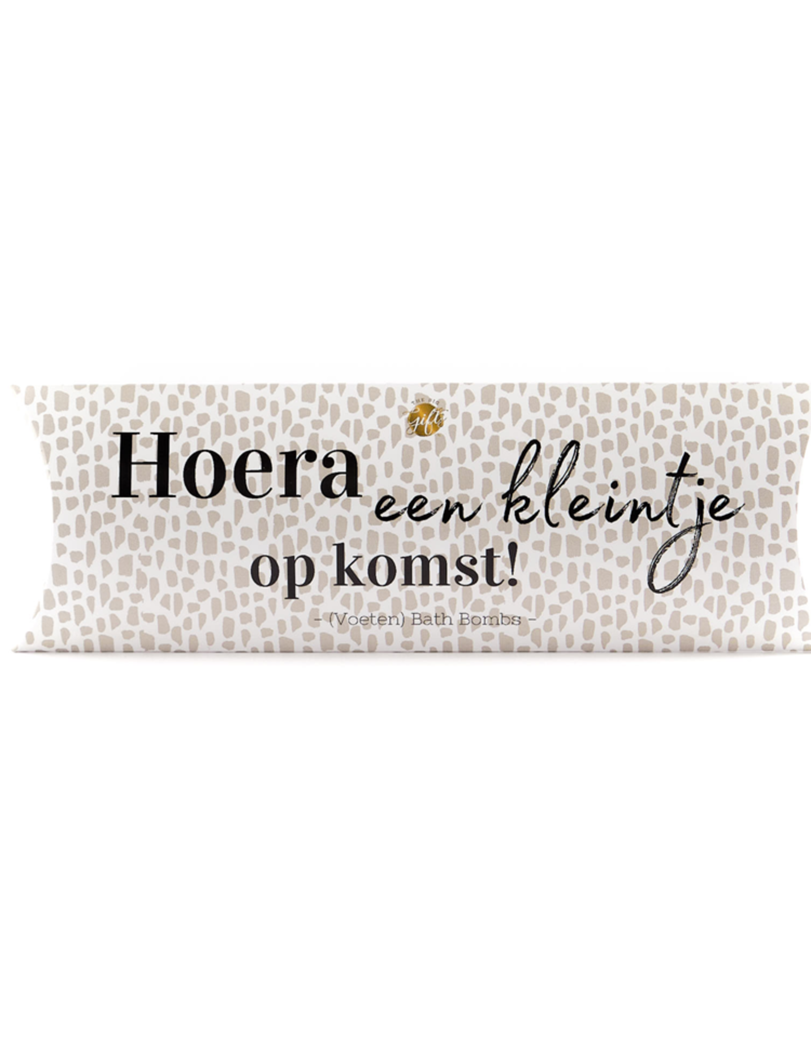 The Big Gifts Gondeldoosje (voeten) Bath bombs "Hoera een kleintje op komst!" - The Big Gifts