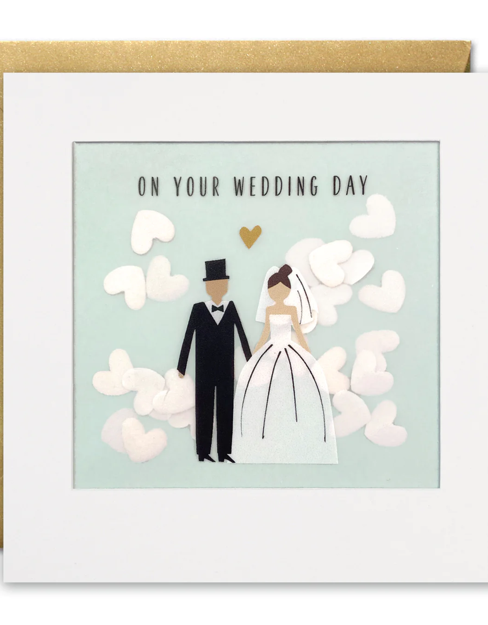 On your wedding day - Wenskaart Paper Shakies