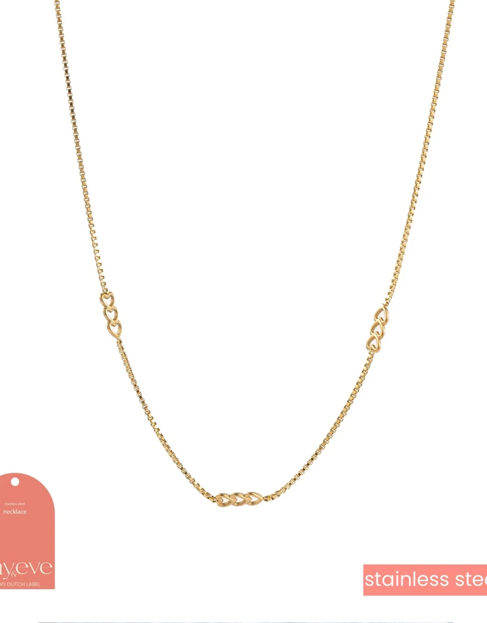 Go Dutch Label Ketting (N3921-2) 14K goud - Day&Eve