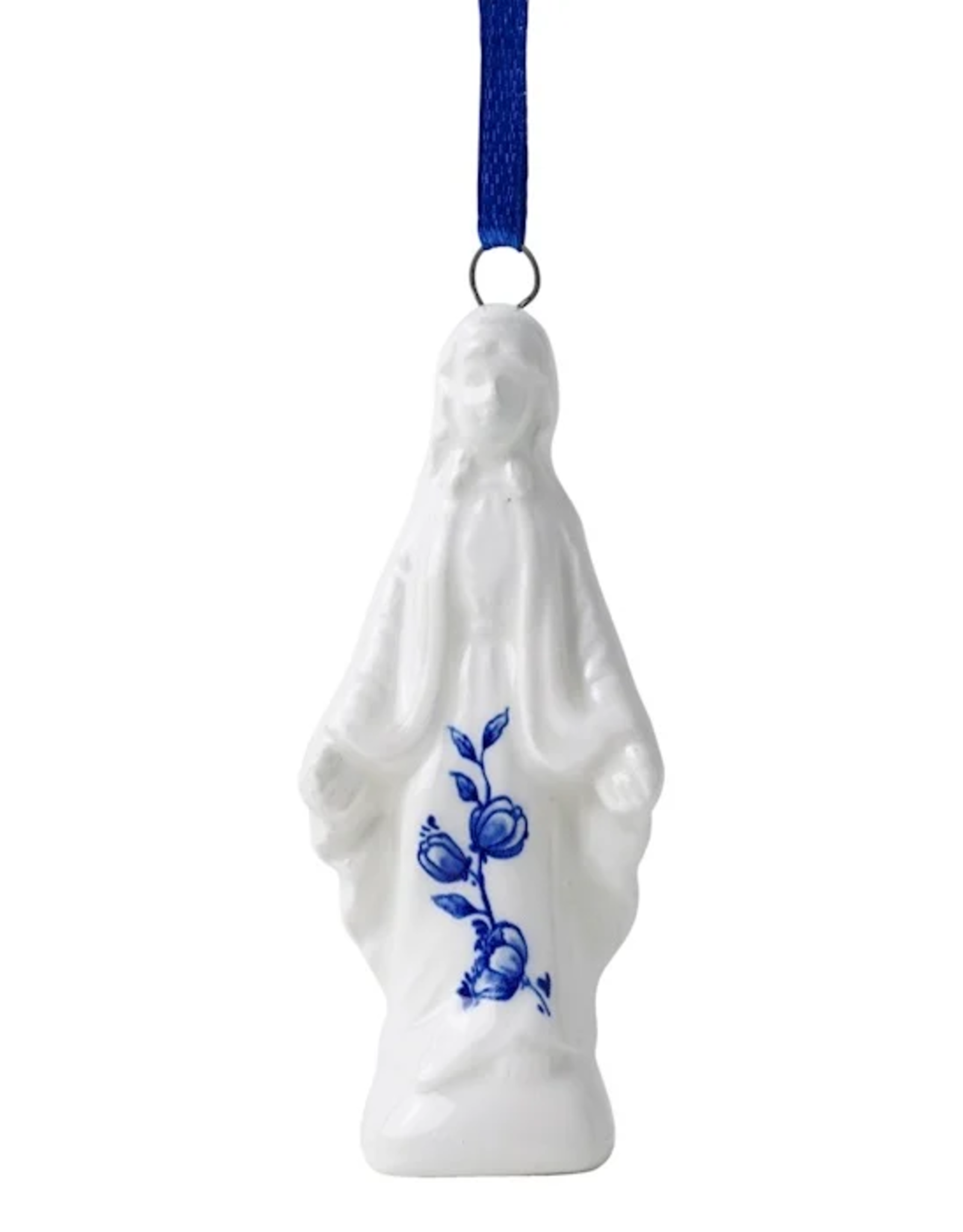 Heinen Delfts Blauw Kerstornament Madonna - Heinen Delfts Blauw