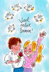 Blond Amsterdam Veel Geluk Samen! - Wenskaart Blond Amsterdam Blond Amsterdam Veel Geluk Samen! - Wenskaart Blond Amsterdam