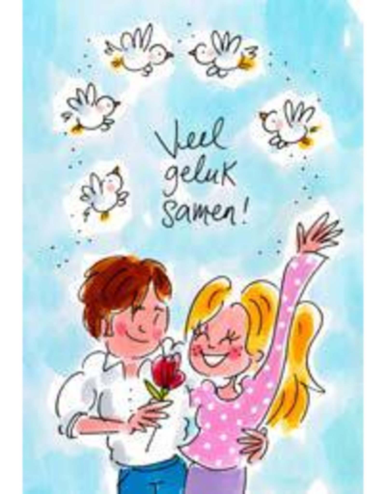 Blond Amsterdam Veel Geluk Samen! - Wenskaart Blond Amsterdam