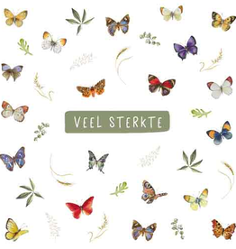 Wenskaart Veel Sterkte -  Janneke Brinkman