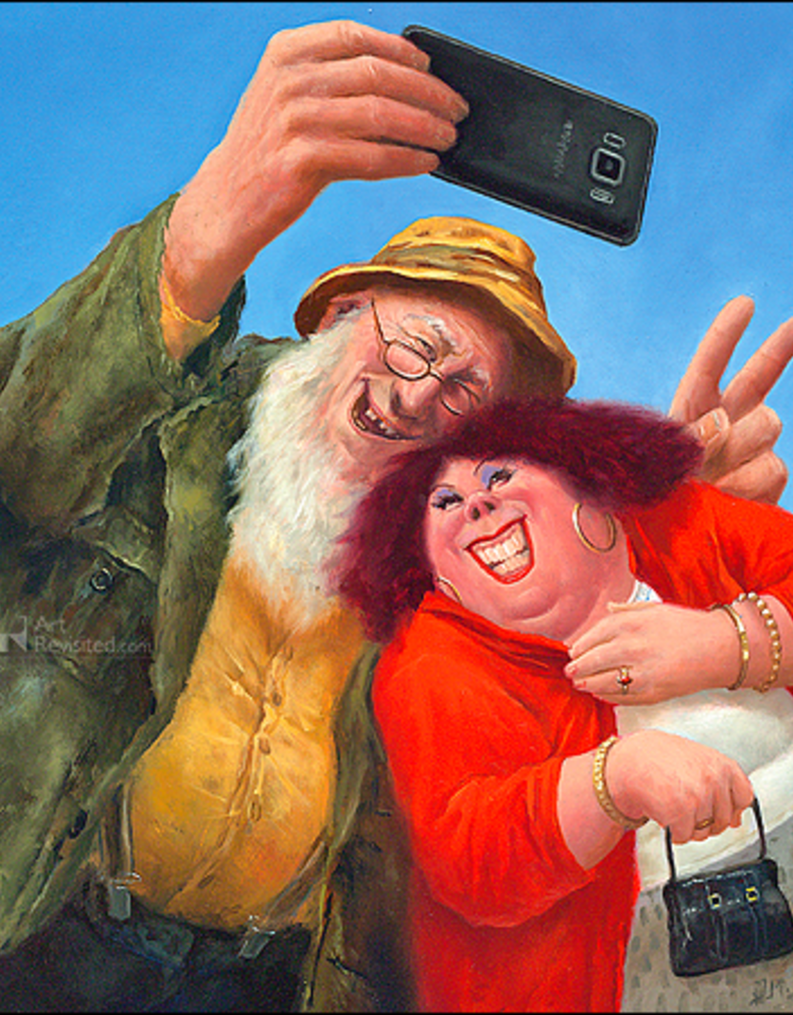 Selfie - Wenskaart Marius van Dokkum