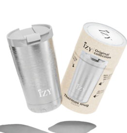 IZY Bottles Thermos Beker 350ml zilver - Izy Bottles