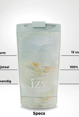 IZY Bottles Thermos Beker 350ml Marmer groen - Izy Bottles