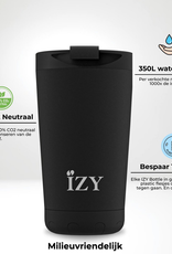 IZY Bottles Thermos Beker 350ml Zwart - Izy Bottles