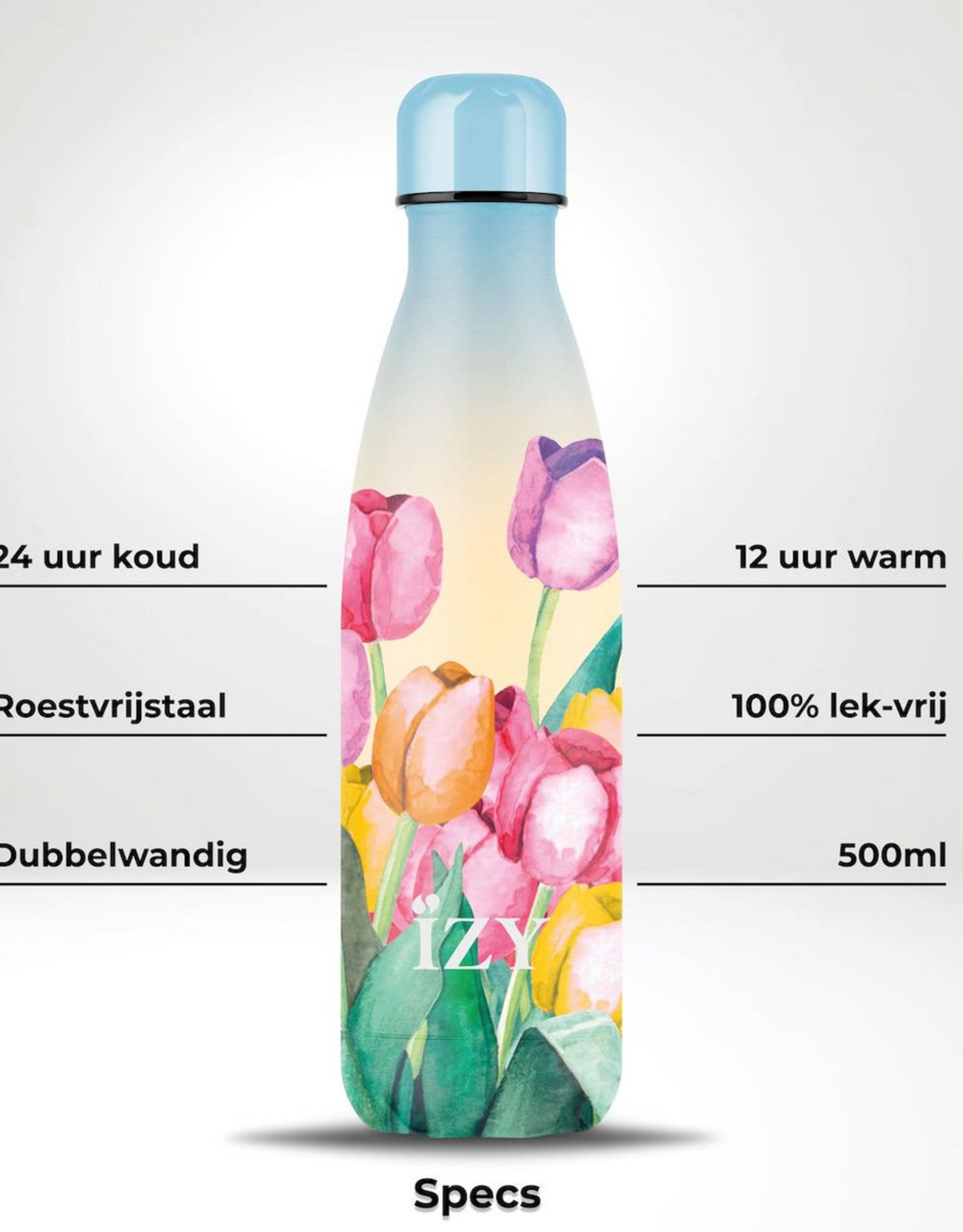 IZY Bottles Thermosfles 500ml Tulpenveld - IZY Bottles