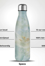 IZY Bottles Thermosfles 500ml Marmer groen - IZY Bottles