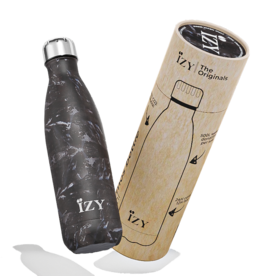 IZY Bottles Thermosfles 500ml Marmer zwart - IZY Bottles