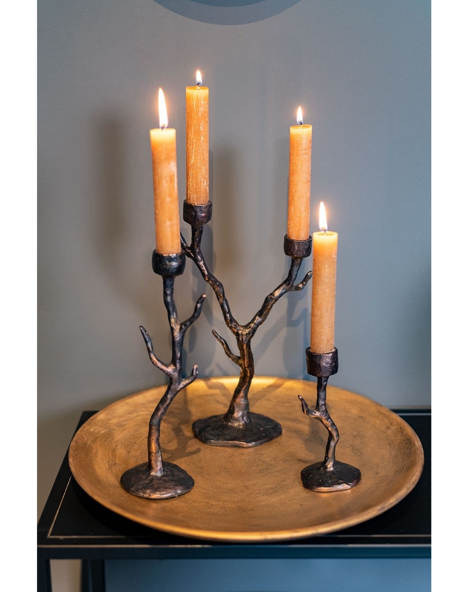Kandelaar Branch XL zwart - Home Society