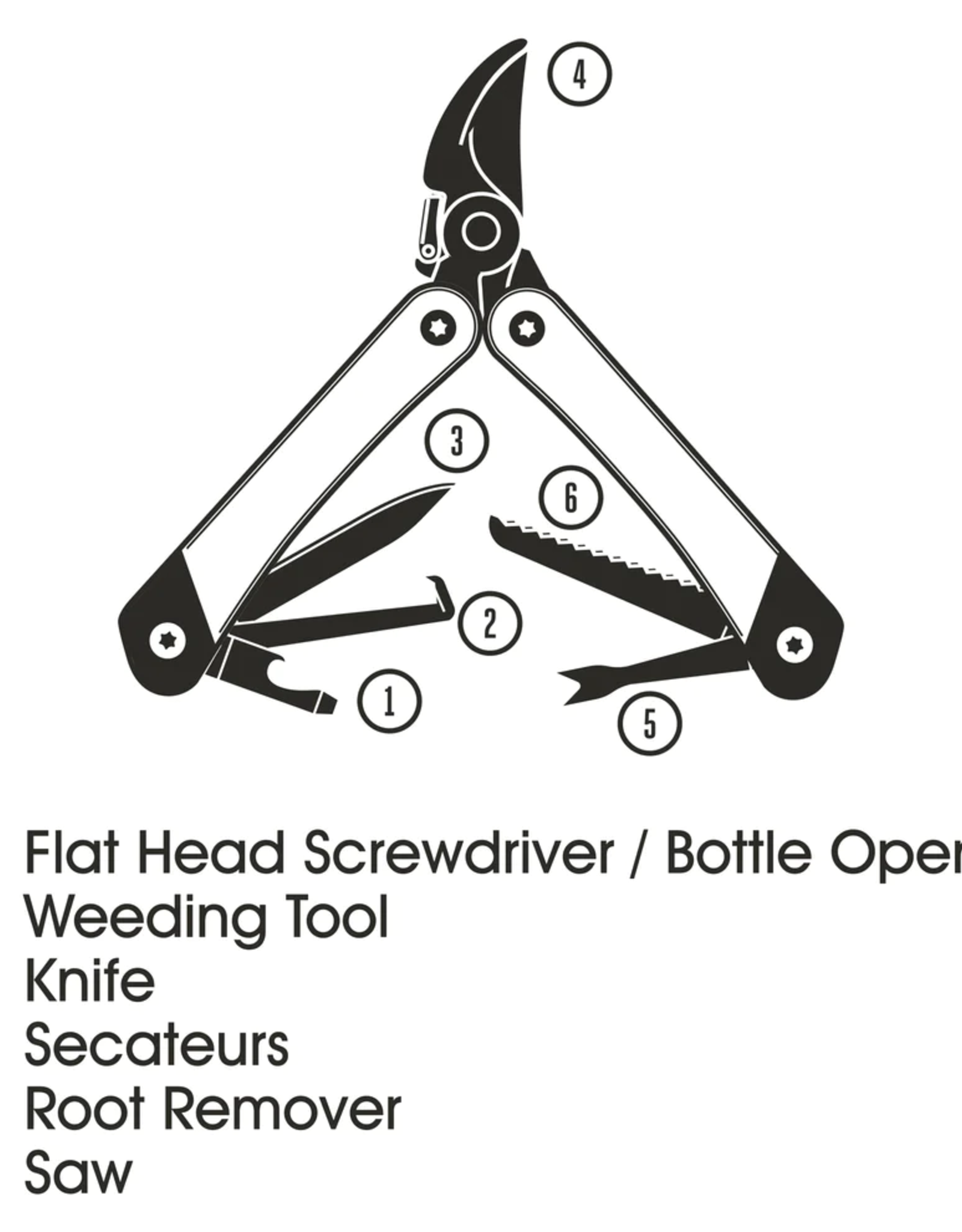 Gentlemens's Hardware Garden Multi Tool  6 in 1 - Gentlemen's Hardware