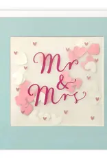 Mr & Mrs - Wenskaart Paper Shakies