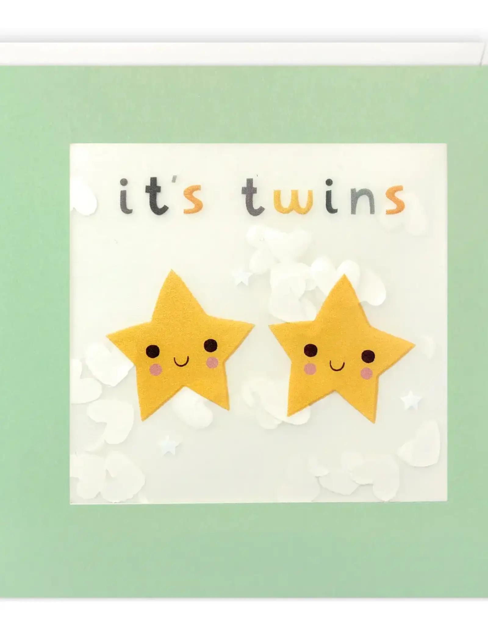 It's Twins - Wenskaart Paper Shakies