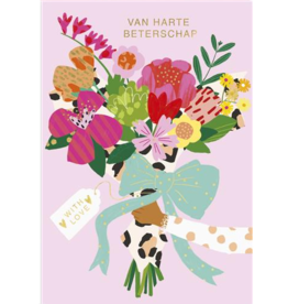 Van Harte Beterschap - Wenskaart Clare Maddicott