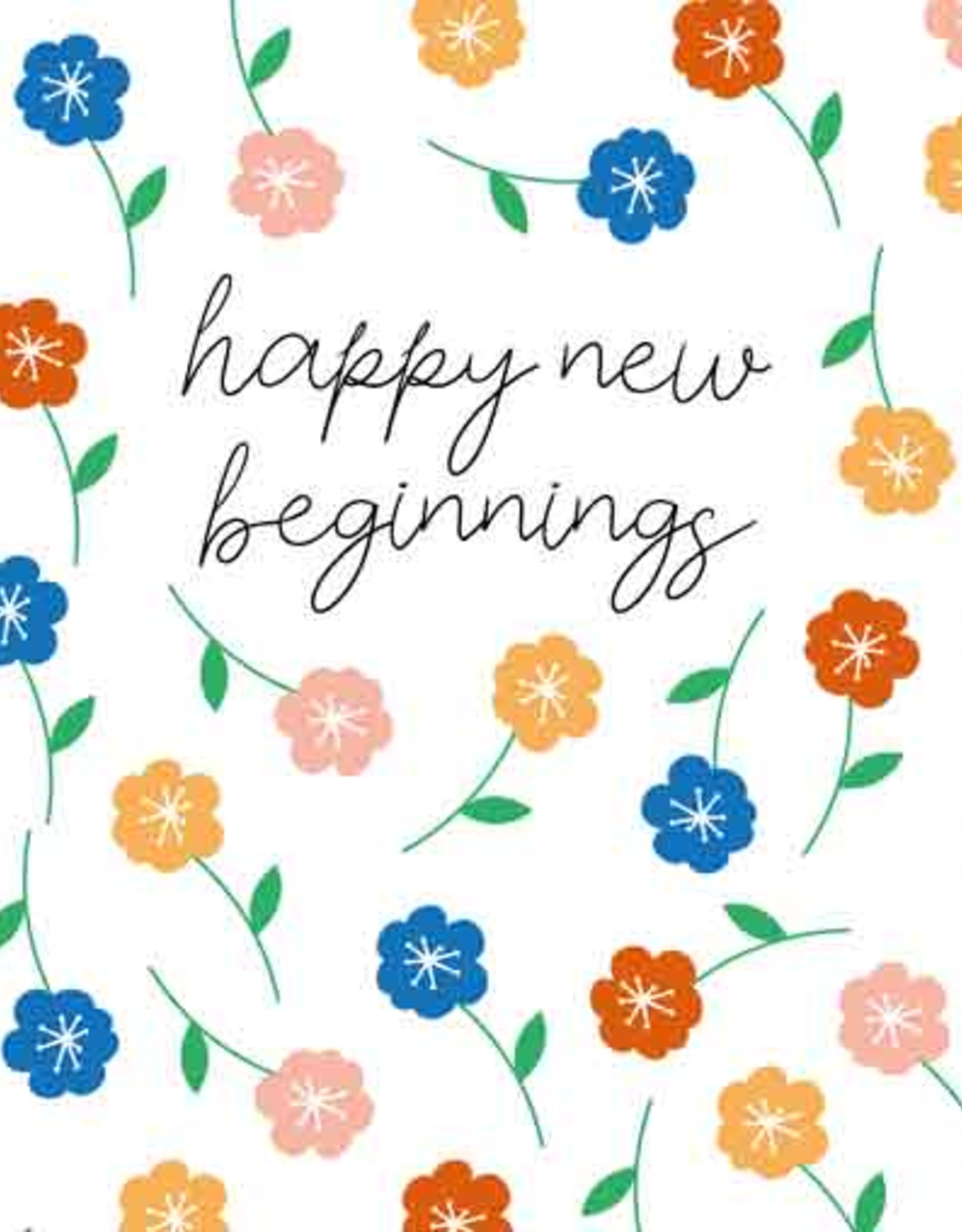 Happy new Beginnings - Wenskaart Liefs