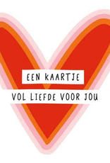 Een kaartje vol liefde voor jou - Wenskaart Liefs