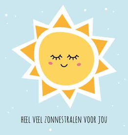 Heel veel Zonnestralen voor jou - Wenskaart Liefs