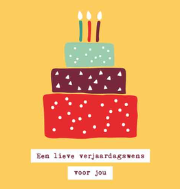 Een lieve verjaardagswens voor jou - Wenskaart Liefs