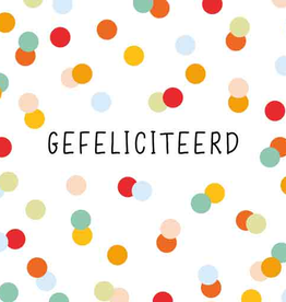 Gefeliciteerd - Wenskaart Liefs