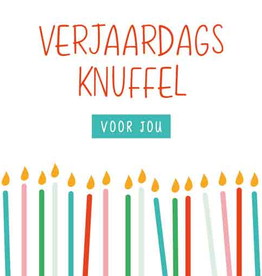 Verjaardags knuffel voor jou - Wenskaart Liefs