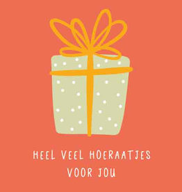 Heel veel Hoeraatjes voor jou - Wenskaart Liefs