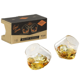 Gentlemens's Hardware Rocking Whiskey Glasses Set van 2 - Gentlemen's Hardware