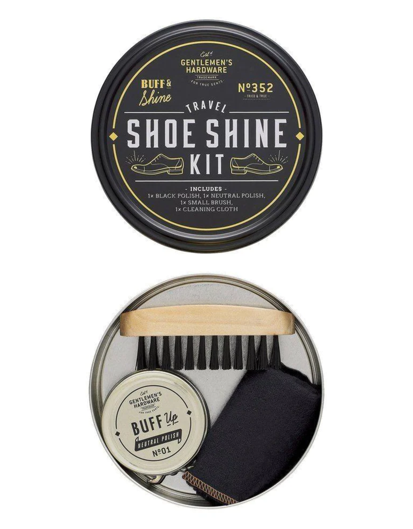 Gentlemens's Hardware Shoe Shine Tin - Gentlemen's Hardware