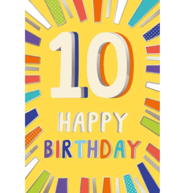 10 Happy Birthday - Wenskaart Celebrate