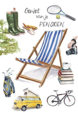 Geniet van je PENSIOEN - Wenskaart Christa Mulder