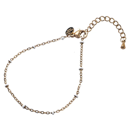 Day & Eve by Go Dutch Label Armband (B3867-11) Goud Wit - Day & Eve by Go Dutch Label.