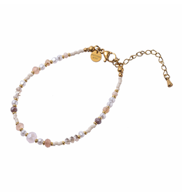 Day & Eve by Go Dutch Label Armband (B4439-1) Goud Wit - Day & Eve by Go Dutch Label.