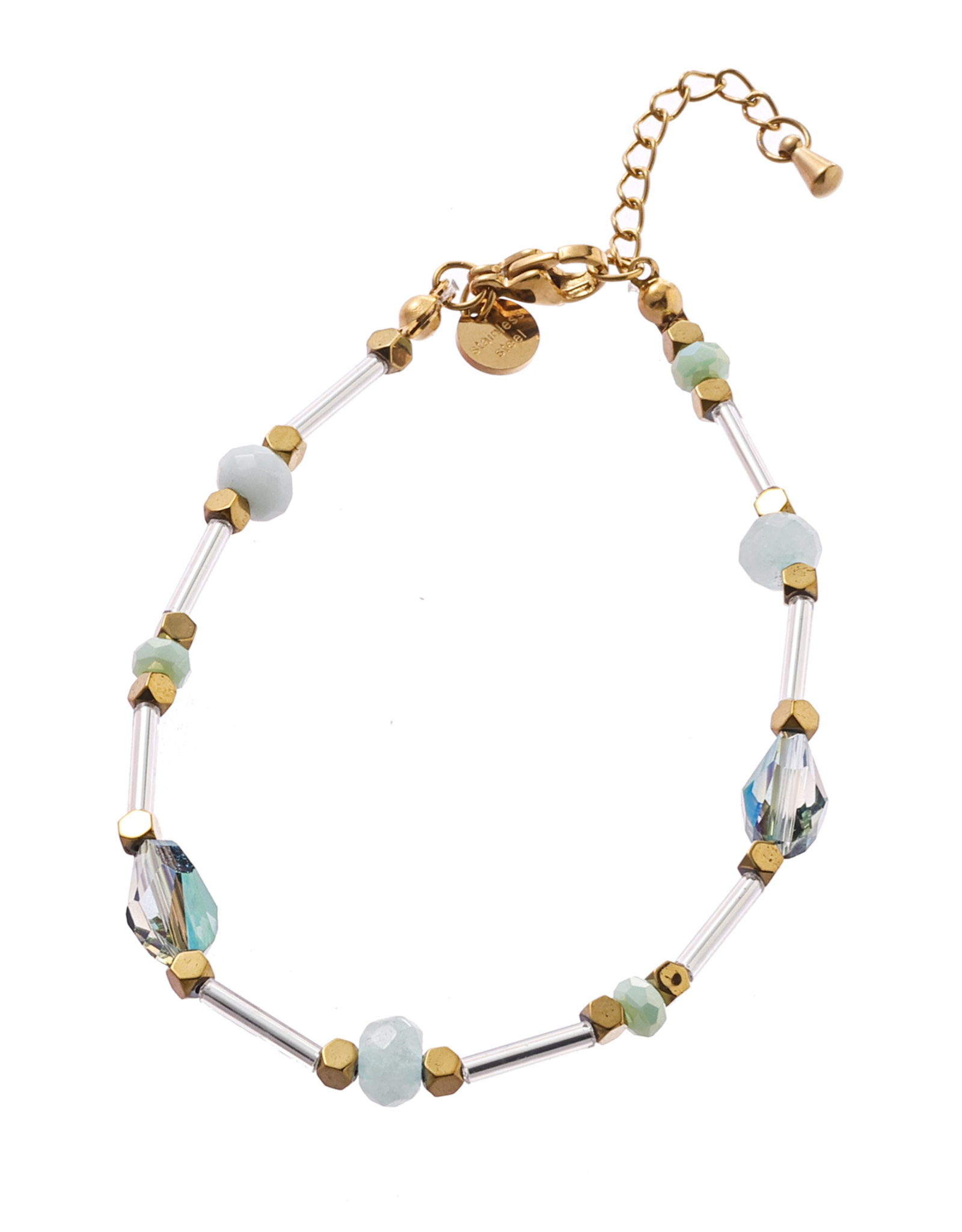 Day & Eve by Go Dutch Label Armband (B4441-3) Goud Mint - Day & Eve by Go Dutch Label