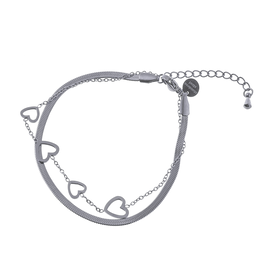 Day & Eve by Go Dutch Label Armband (B4484-1) Zilver - Day & Eve by Go Dutch Label