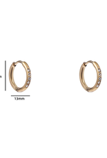 Day & Eve by Go Dutch Label Oorbellen (E4477-2) 12mm 14K Goud - Day & Eve by Go Dutch Label