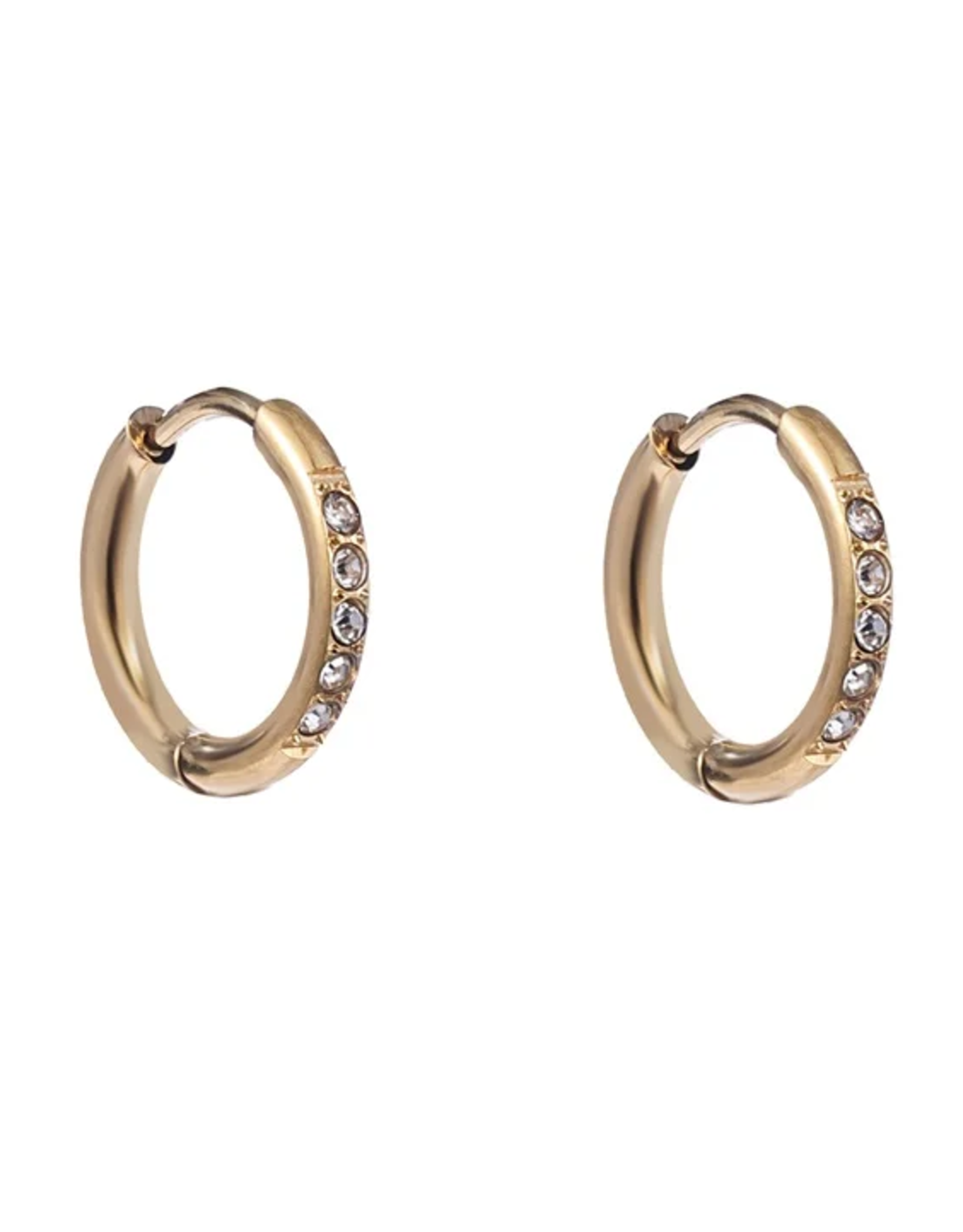 Day & Eve by Go Dutch Label Oorbellen (E4477-2) 12mm 14K Goud - Day & Eve by Go Dutch Label