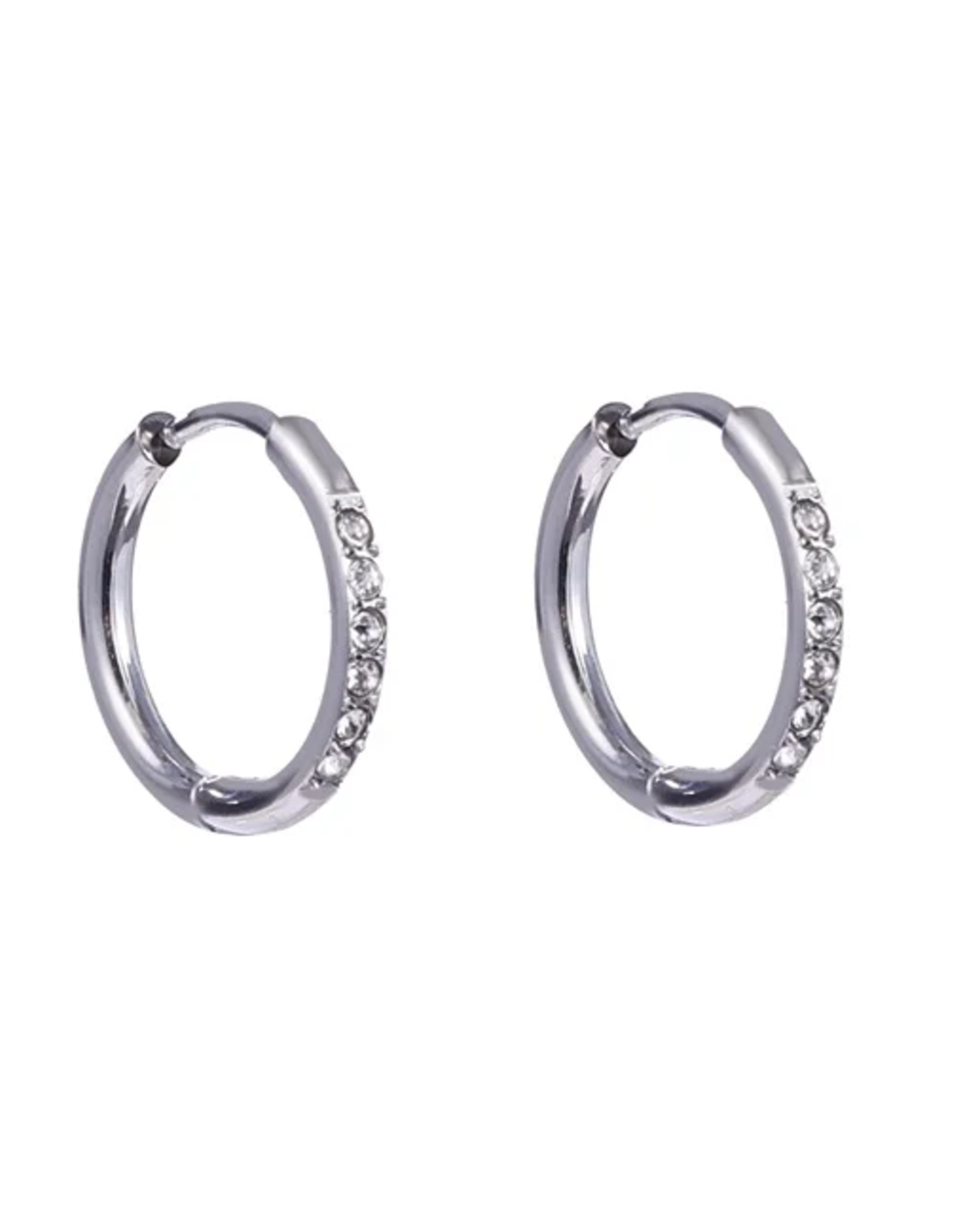 Day & Eve by Go Dutch Label Oorbellen (E4478-1) 15mm Zilver - Day & Eve by Go Dutch Label