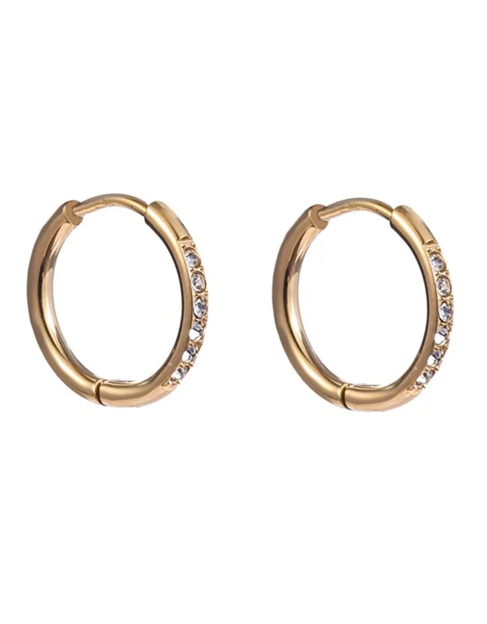 Day & Eve by Go Dutch Label Oorbellen (E4478-2) 15mm 14K Goud - Day & Eve by Go Dutch Label