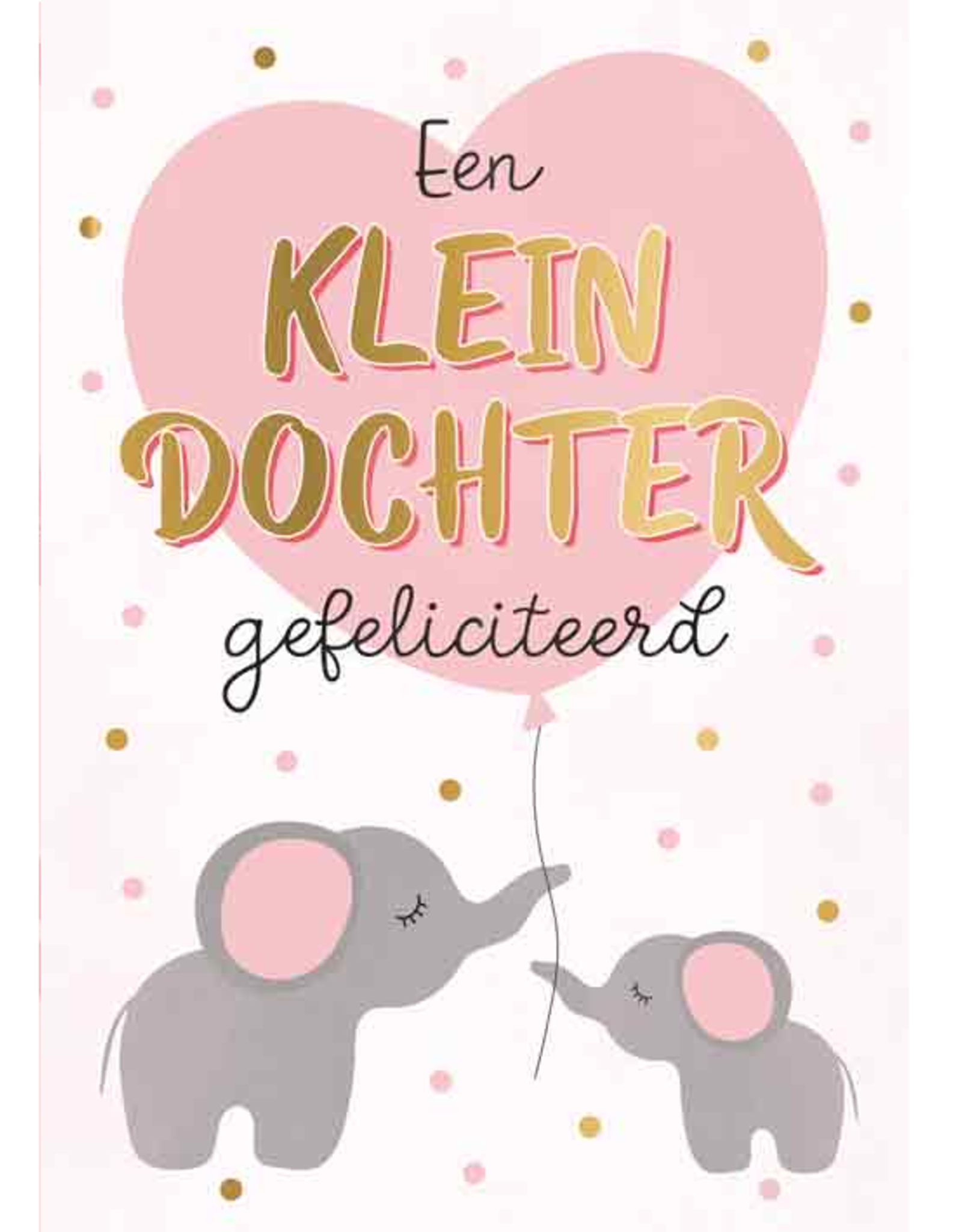 Een KleinDochter Gefeliciteerd - Wenskaart Everyday