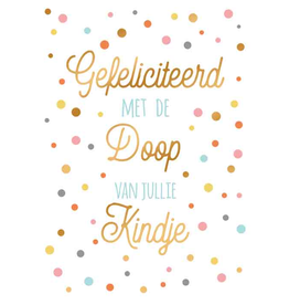 Gefeliciteerd met de Doop van jullie Kindje - Wenskaart Everyday