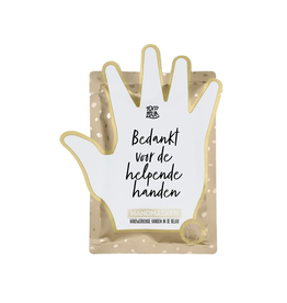 100% Leuk Handmasker "Bedankt voor de Helpende Handen" - 100% Leuk