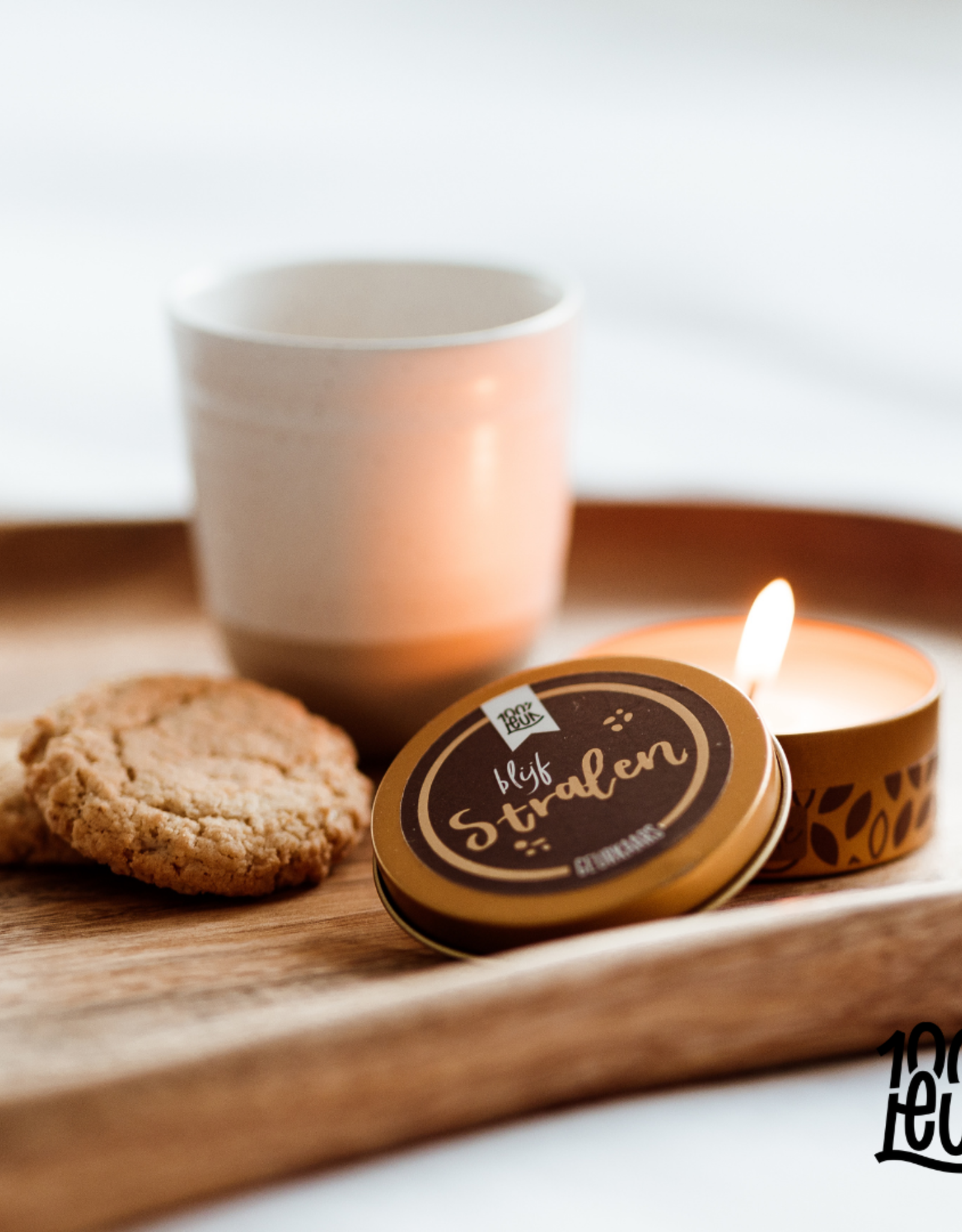 100% Leuk Geurkaars "Blijf Stralen" - 100% Leuk