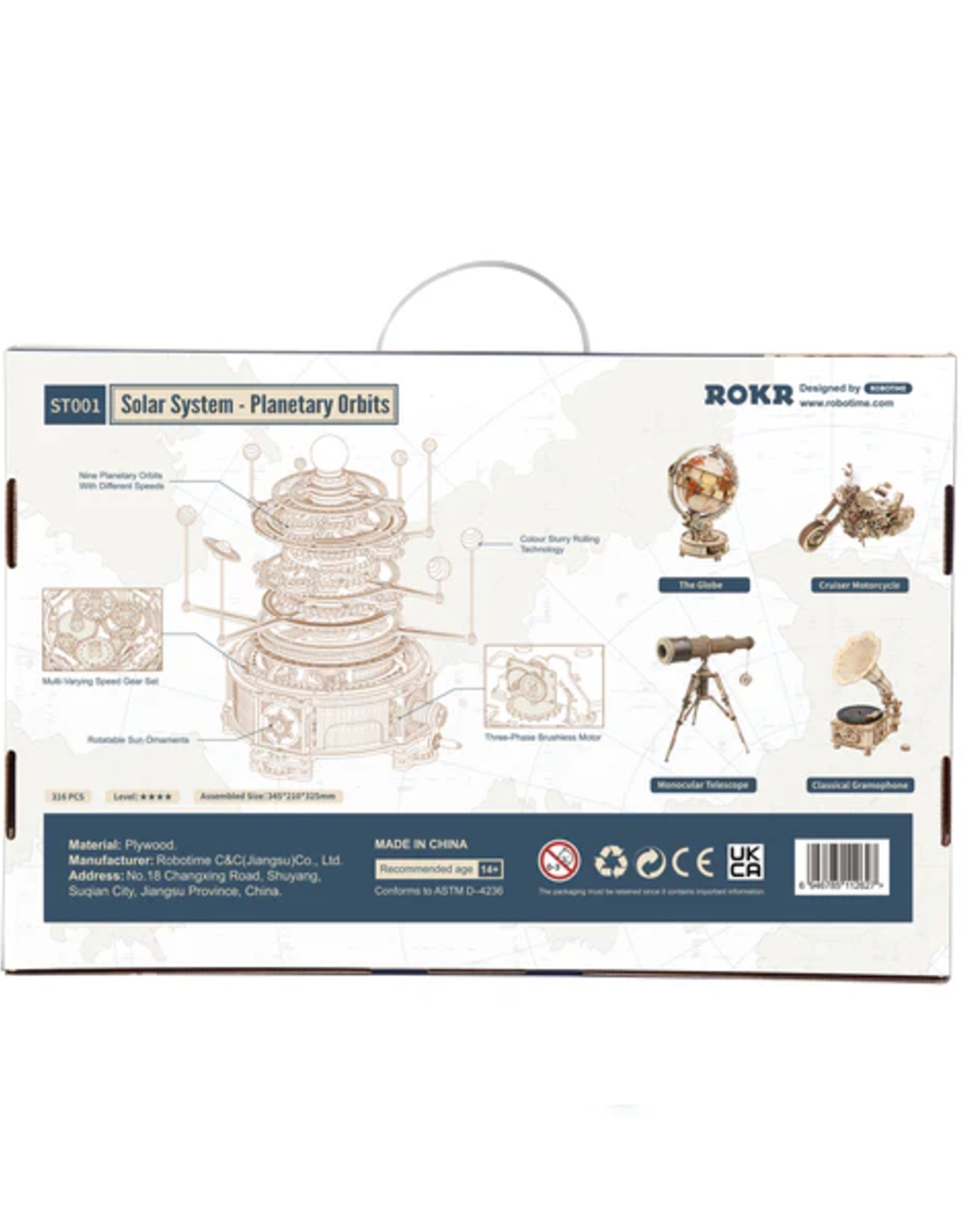 Rolife by Robotime Mechanical Orrery - Robotime
