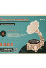 Robotime Classical Gramophone (elektrisch model) - Robotime