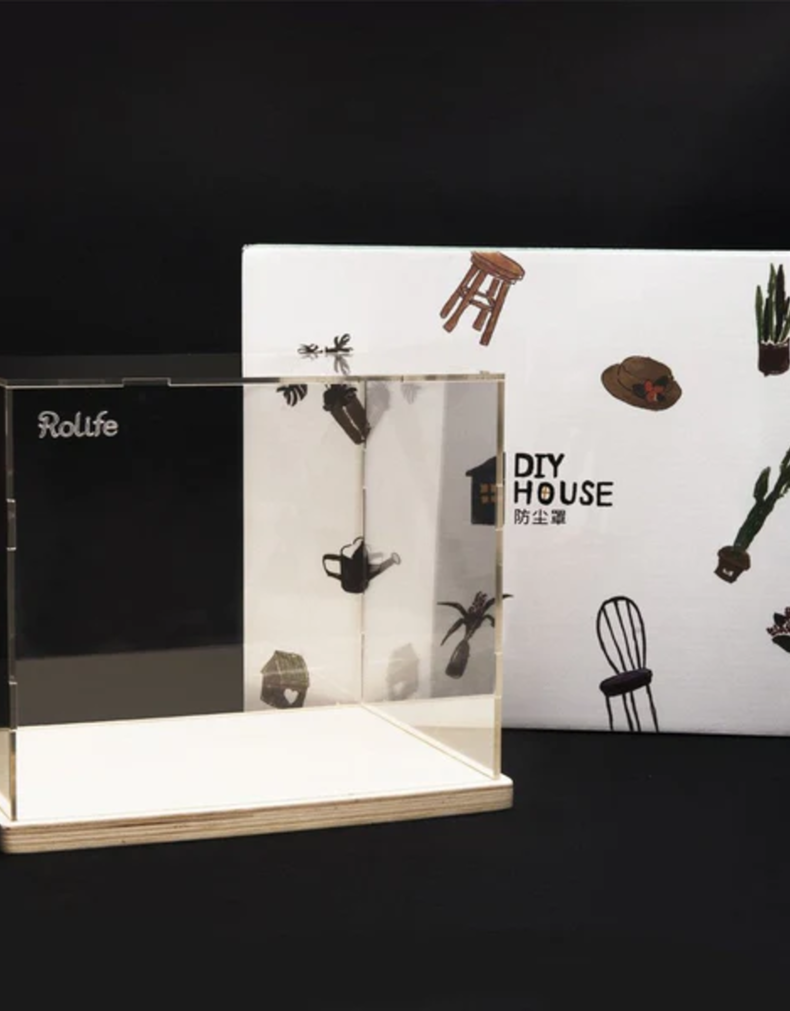 Rolife by Robotime Dust Cover / Display Case 24,6x20,2x21,6cm - Robotime