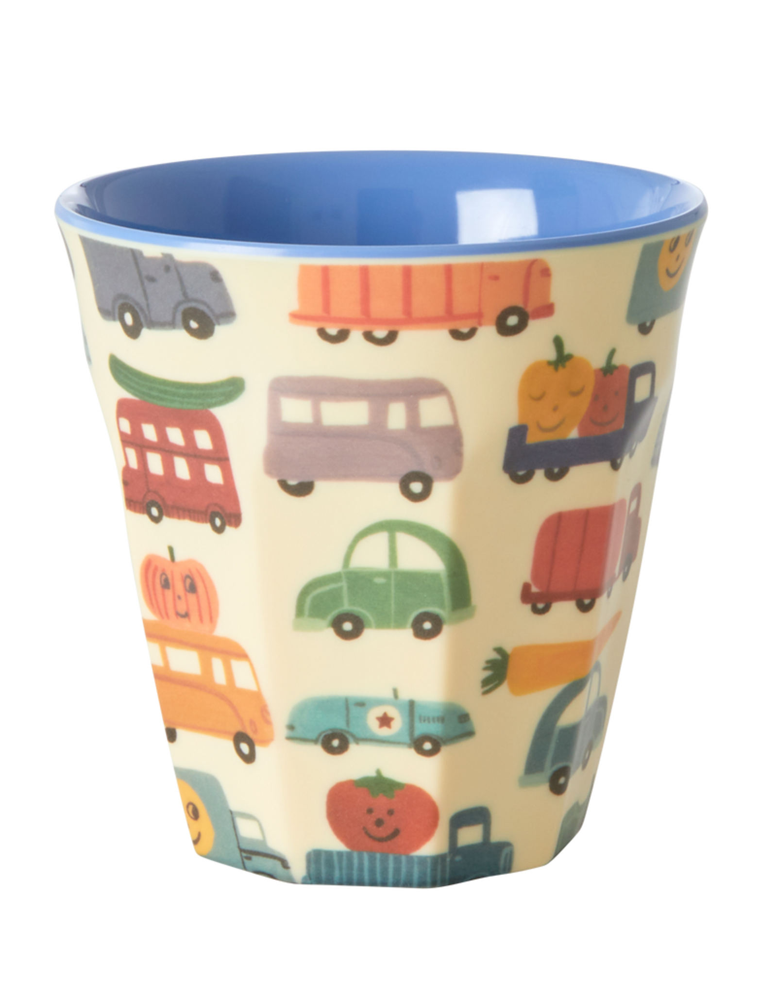 Rice Beker Melamine met Happy Cars print - Rice