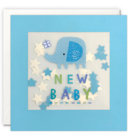 New Baby - Wenskaart Paper Shakies
